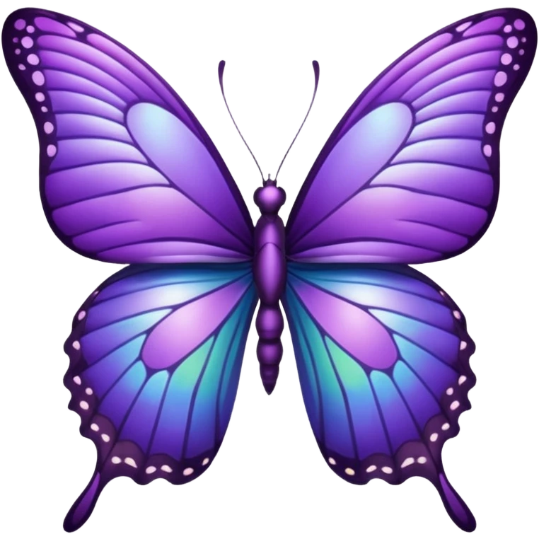 Purple butterfly emoji