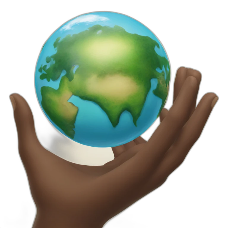 world in your hands emoji