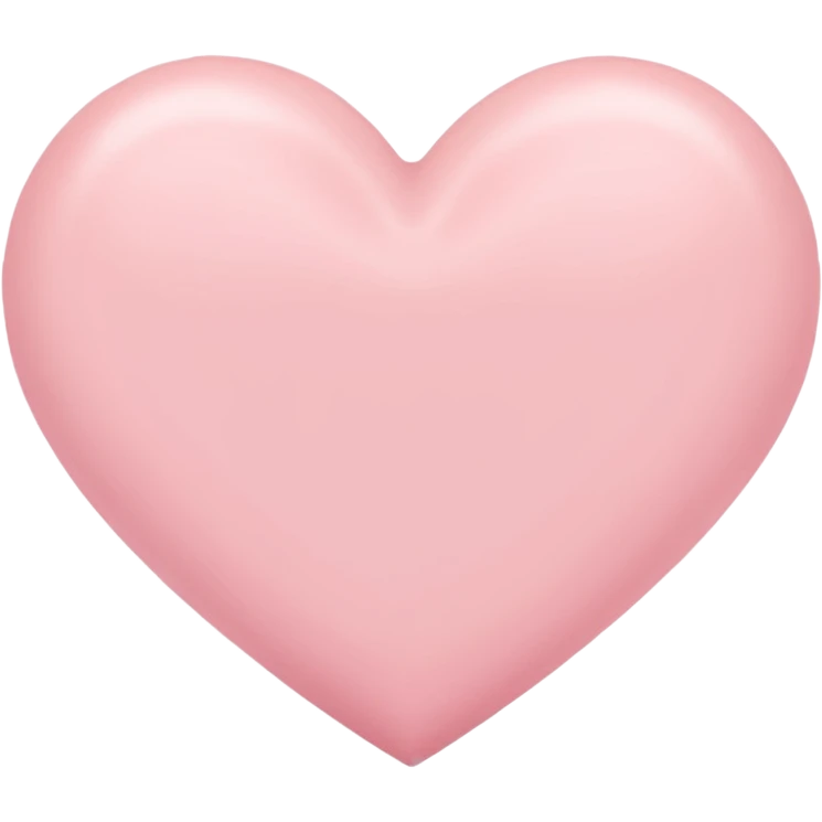 Light pastel pink heart emoji