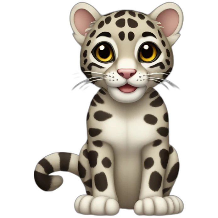 Clouded Leopard Full Body emoji
