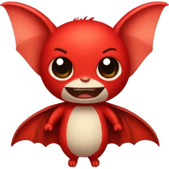 red bat emoji