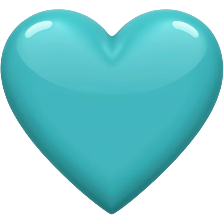 Turquoise heart emoji