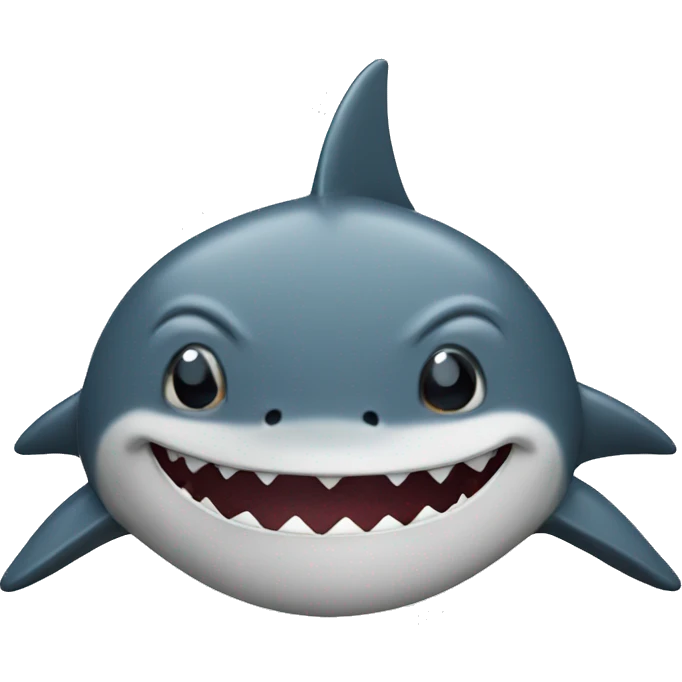 Shark with a smirk emoji
