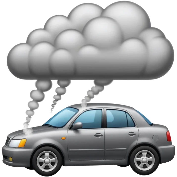 smoke coming out of a car silencer  emoji
