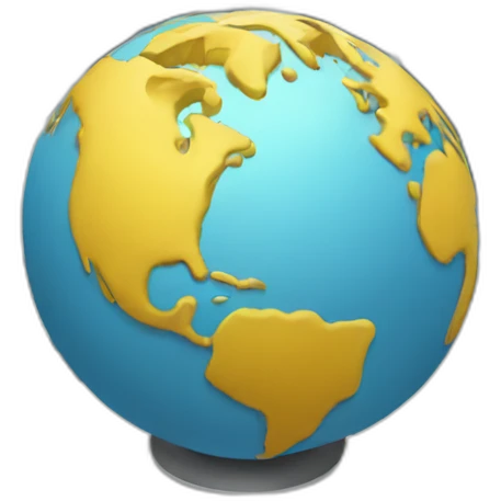 globe with connected computers emoji
