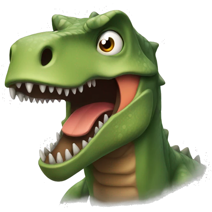 scary dinosaur  emoji