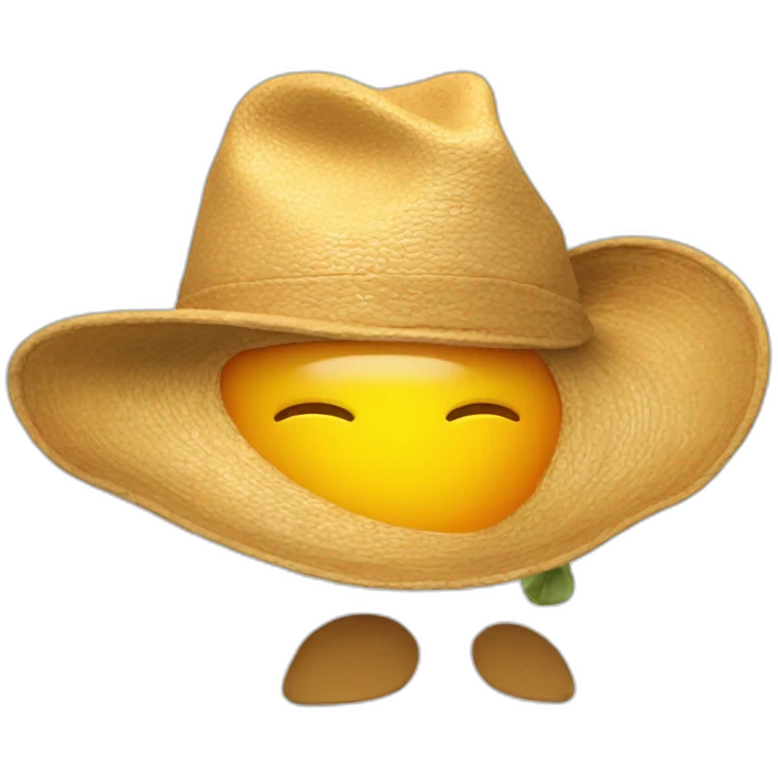 The sun is in the hat emoji