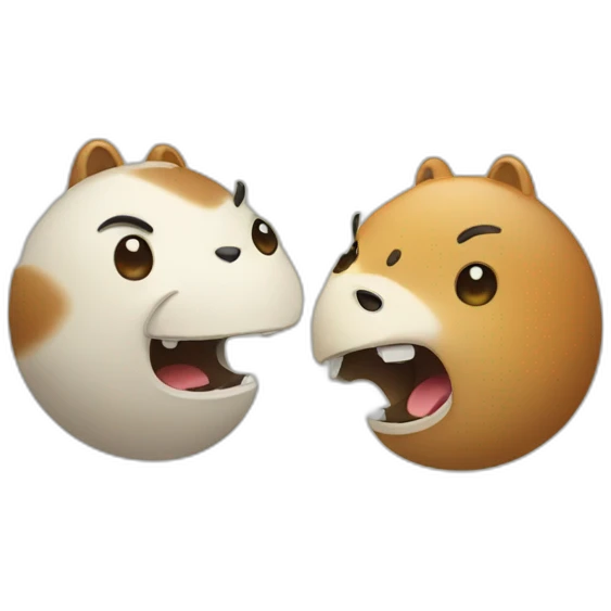 2 ANIMALS ARGUING emoji