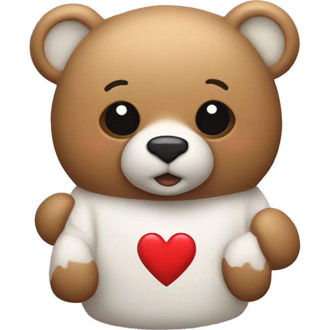 Osito con un corazón a lado  emoji