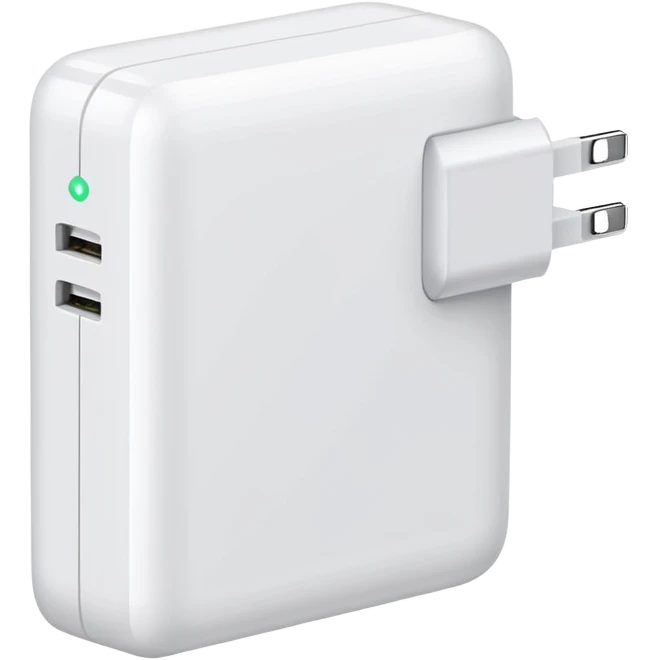 white phone charger emoji