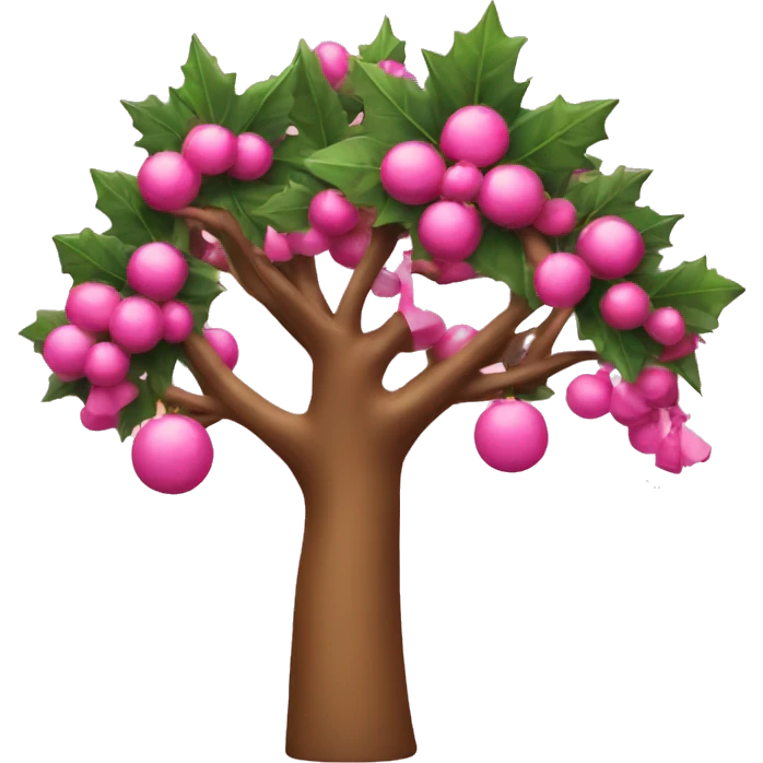 Árbol de navidad rosado  emoji
