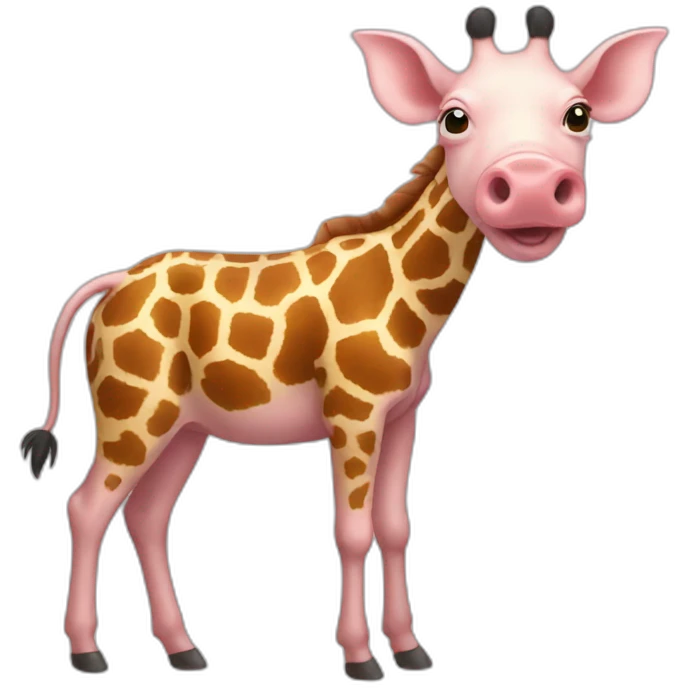 Pig giraffe Hybrid emoji