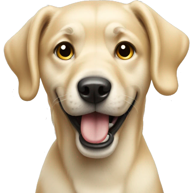 Blonde dog tapping watch  emoji