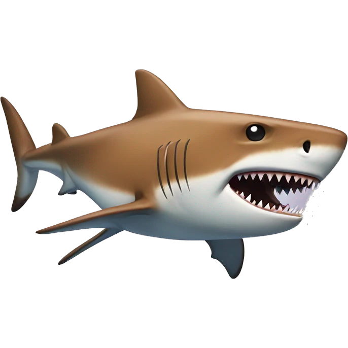 shark fighting tiger emoji