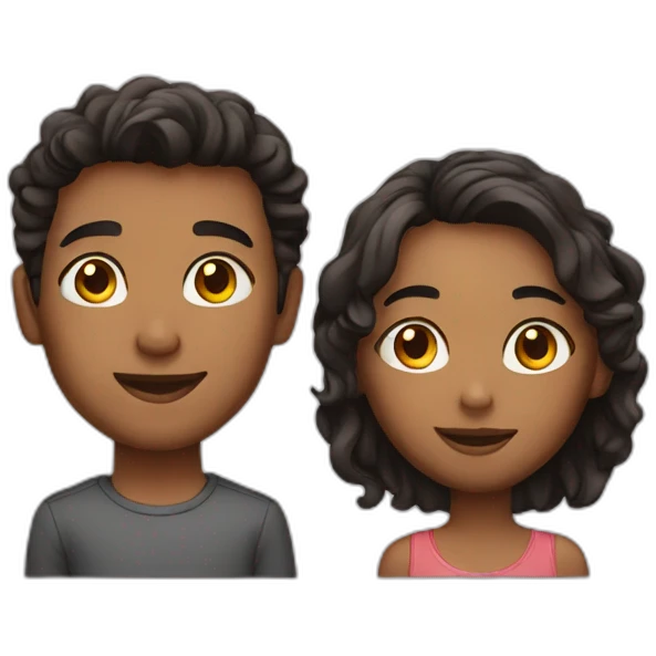 Couple young emoji