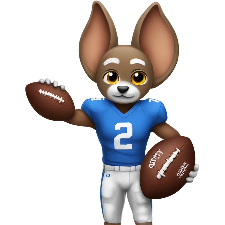Football with big ears emoji