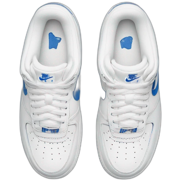 Air force 1 blanche et bleu emoji