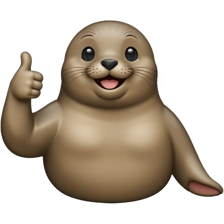 a seal giving a thumbs up emoji