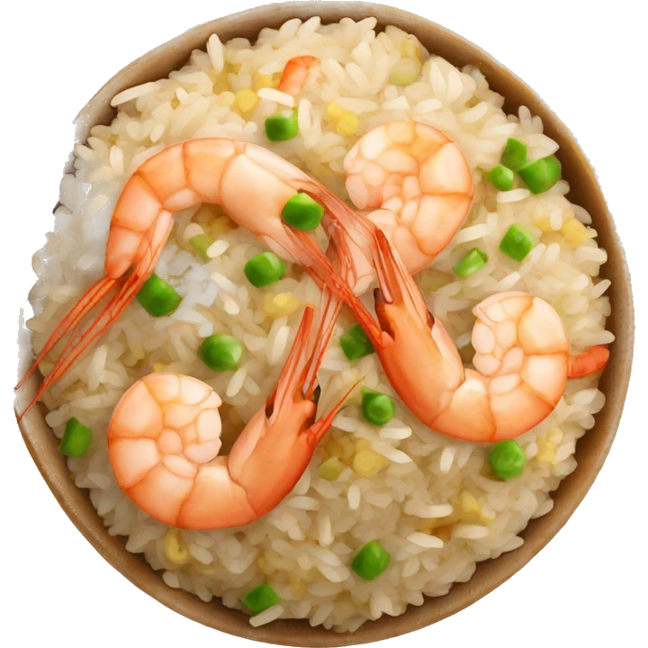 shrimp fried rice emoji