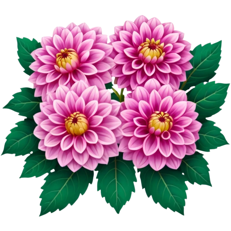 bouquet of dahlias pink  emoji