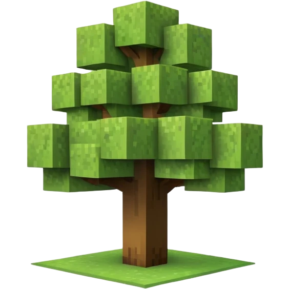 Minecraft tree emoji