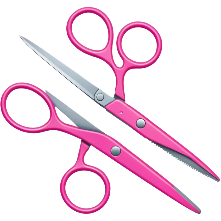 Una Tijera rosa emoji
