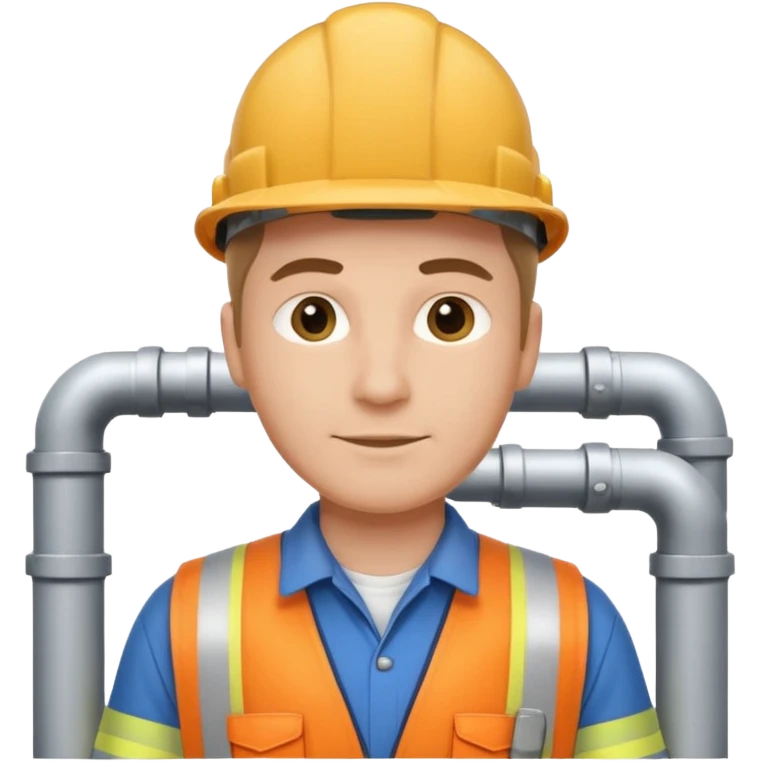 customer. 1 person only white male with shoulder normal person cloths. adult. pipeline technician emoji