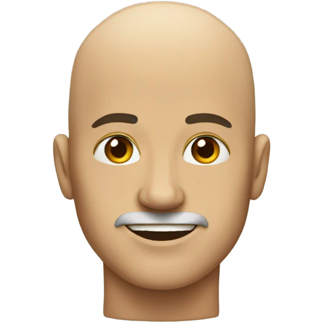 He is bald emoji