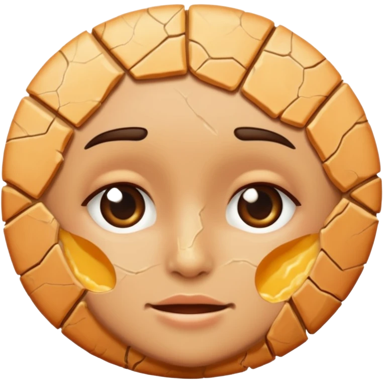 Super dried out skin that is peeling emoji