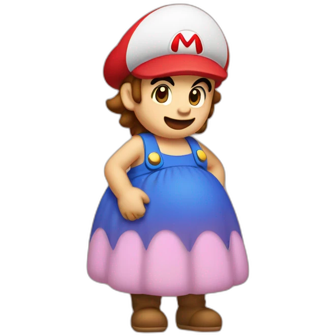 pregnant mario emoji