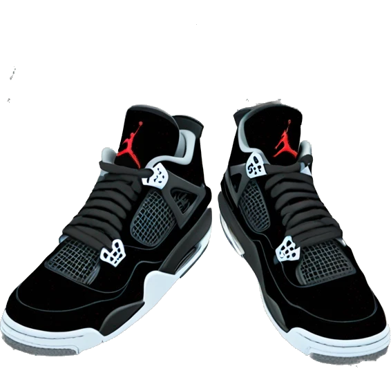 Jordan 4 black cats emoji