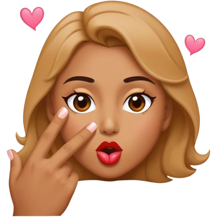 blowing a kiss emoji
