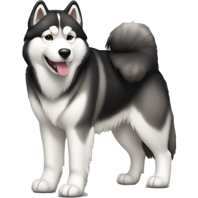 Alaskan Malamute full body emoji