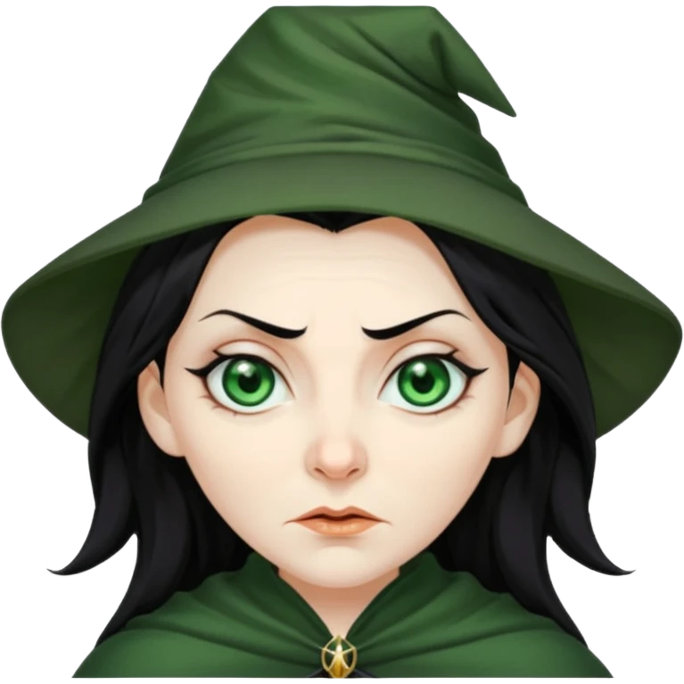 evil witch with disheveled hair emoji