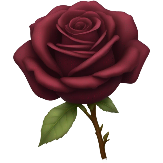 Dark red rose emoji