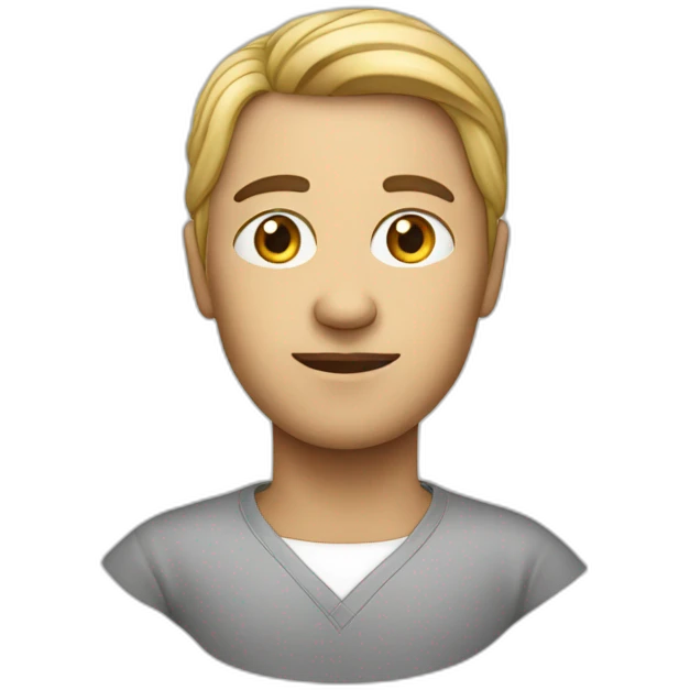 human but rather than face has mercedes logo emoji