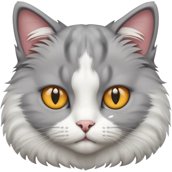 Cat looks serious  emoji