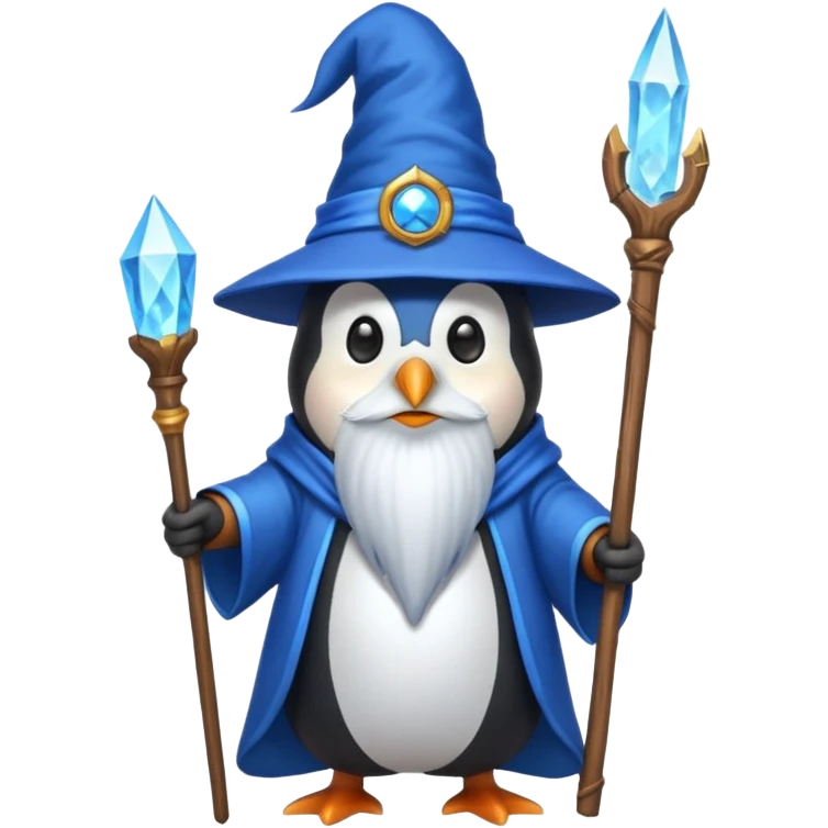 Penguin Wizard emoji