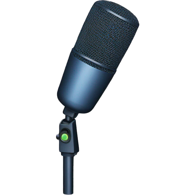 Boom Microphone emoji