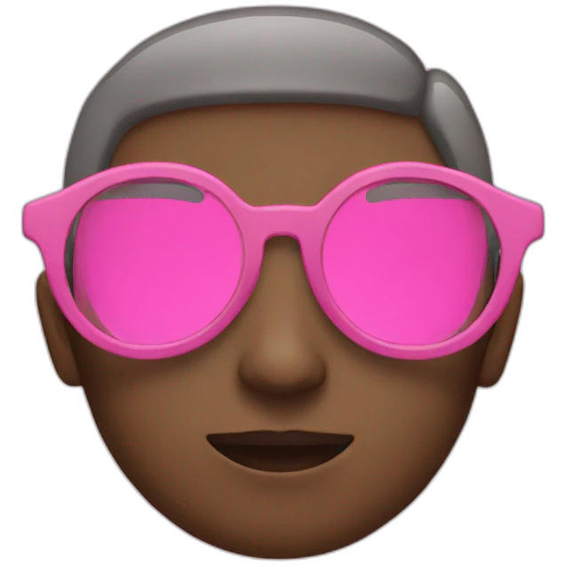 pink glasses emoji