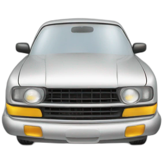 Car headlights on emoji