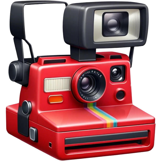 red gradient polaroid camera emoji