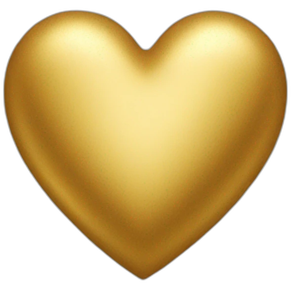 golden heart emoji