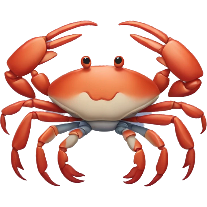crab sending hearts emoji