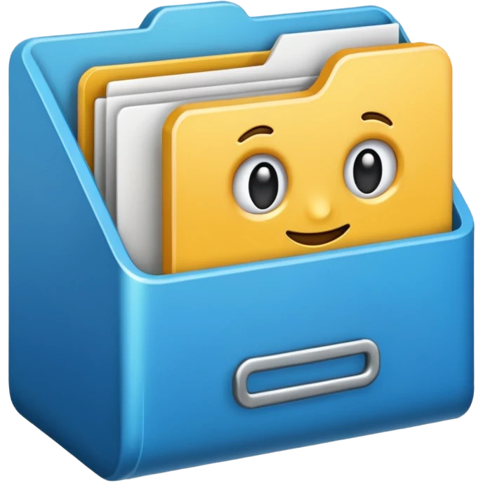 Un emoji de gestor de archivos inspirado en hyperos emoji