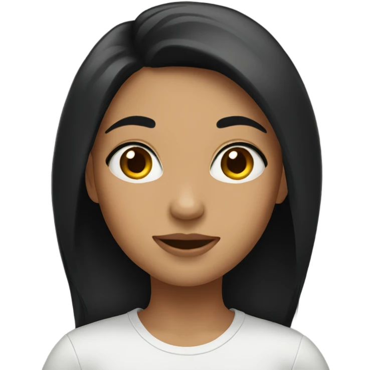 girl with black hair emoji