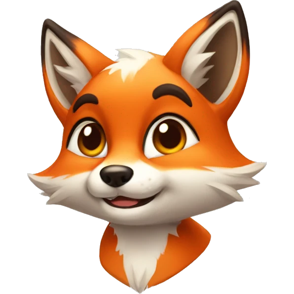 flirtatious fox emoji