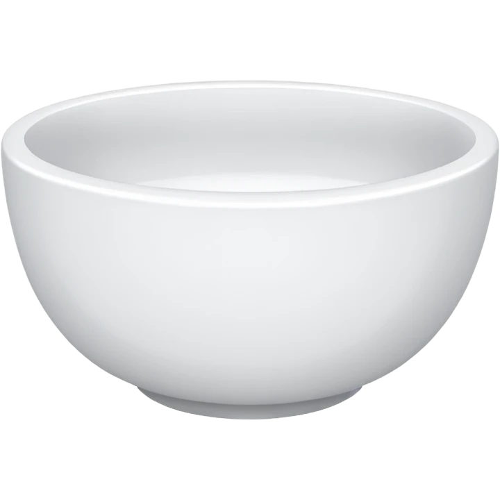  pure white rice, bowl is white only white color No rice layer  emoji