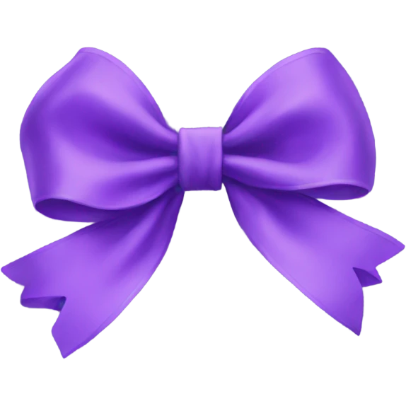 Purple bow emoji