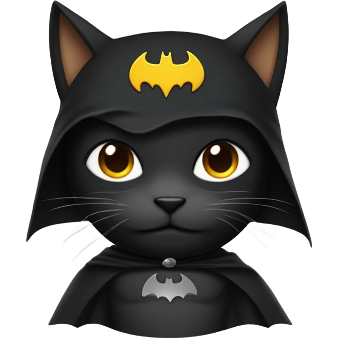 Black cat Batman emoji